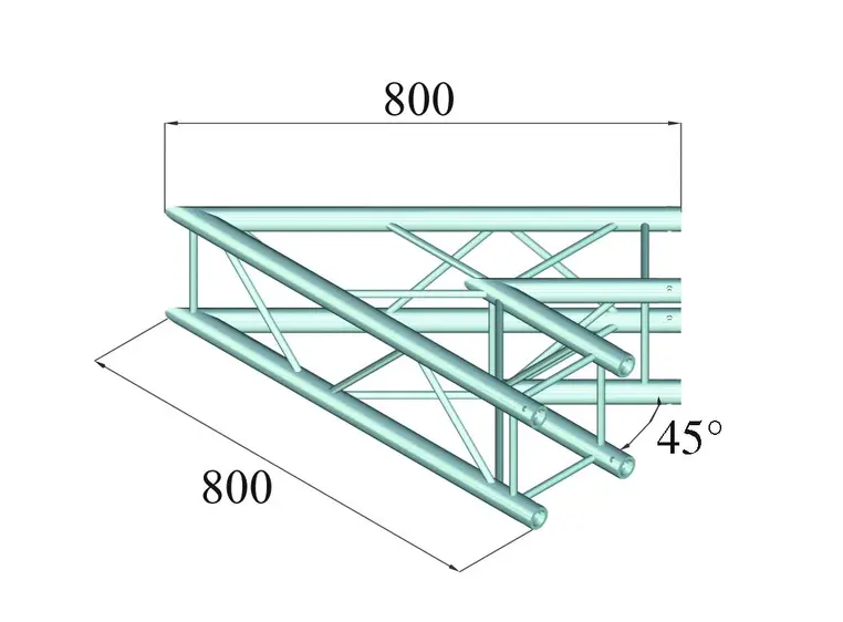 ALUTRUSS DECOLOCK DQ4-PAC19 2-way corner 45° 